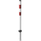 KICKBACK � puller | � 60 mm | med jordfod til indst�bning i beton | hvid med r�de reflekterende striber
